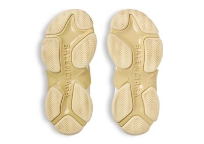 Zapatillas Balenciaga Triple S beige con blanco en vista vertical